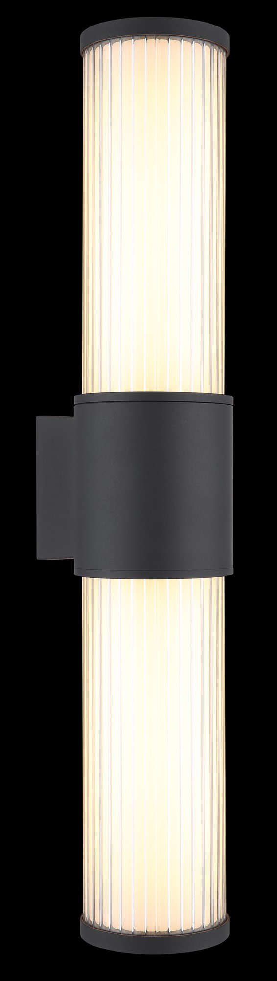 Grande lâmpada de parede exterior LED de alumínio na cor antracite – imagem 4