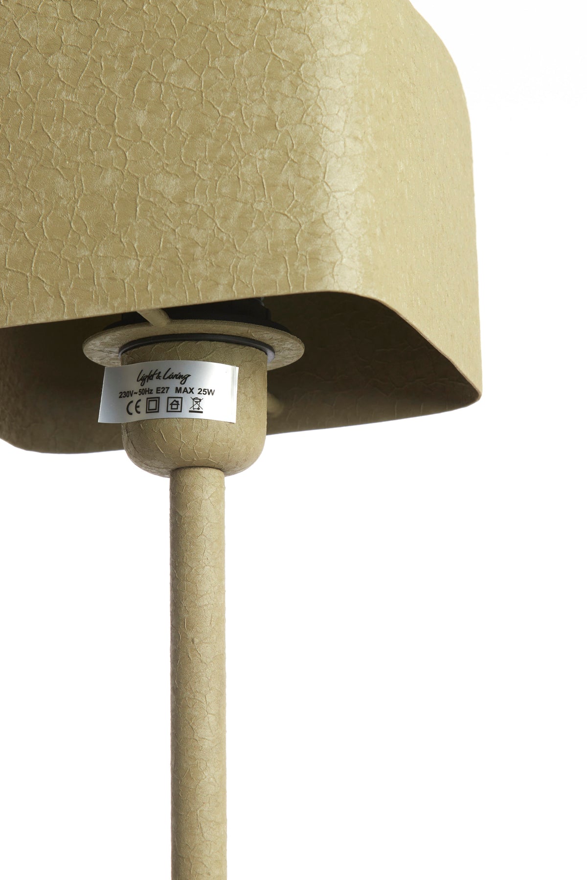 Grande lampada da tavolo in metallo verde oliva Light & Living Elenie – immagine 1