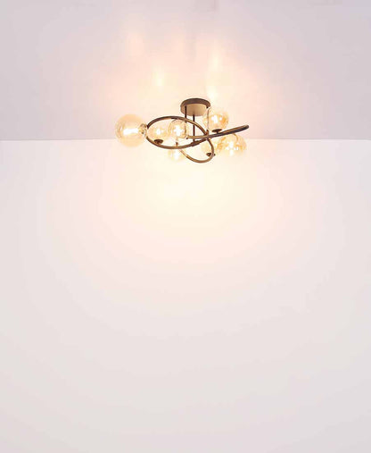 ronde-plafondlamp-zwart-2-amberglasbol-globo-tuberius-variant-image3