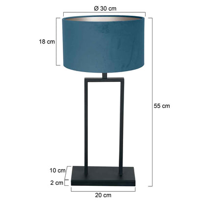 moderne-zwarte-tafellamp-met-blauwe-lampenkap-steinhauer-stang-variant-image7