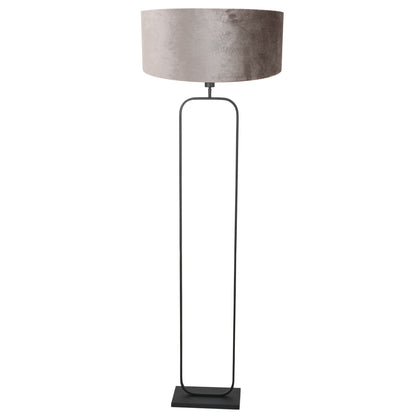 vloerlamp-zwart-met-grijze-velours-kap-en-luxe-uitstraling-steinhauer-stang-main-image