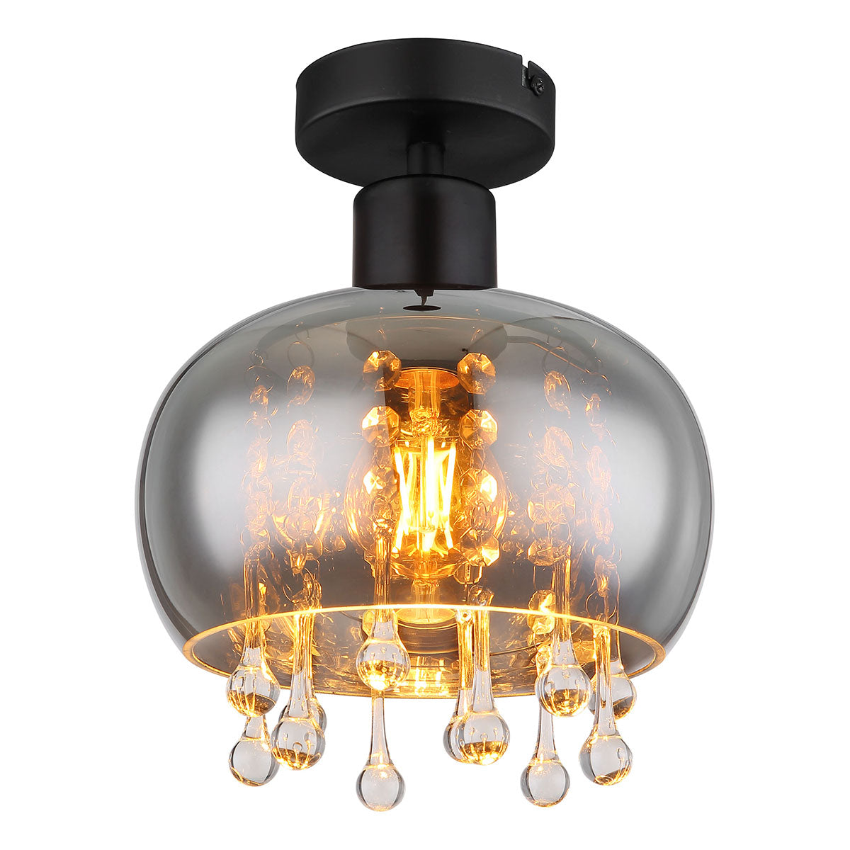 ronde-klassieke-plafondlamp-zwart-globo-corry-main-image