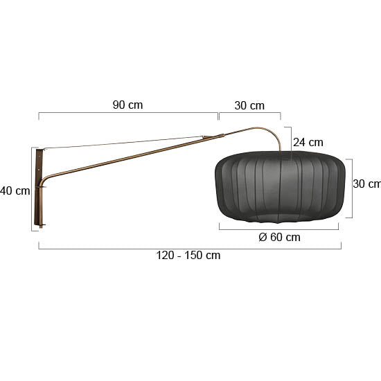 bronzen-wandlamp-met-zwarte-textiel-kap-o60-cm-steinhauer-vella-lino-variant-image7