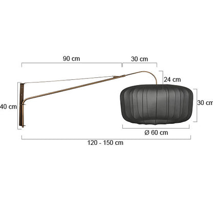 bronzen-wandlamp-met-zwarte-textiel-kap-o60-cm-steinhauer-vella-lino-variant-image7