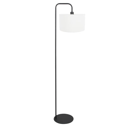zwarte-vloerlamp-met-grof-wit-linnen-kap-mexlite-forma-main-image
