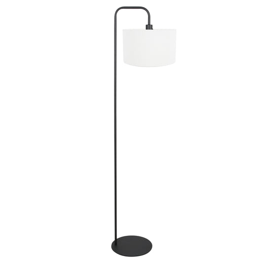 zwarte-vloerlamp-met-grof-wit-linnen-kap-mexlite-forma-main-image