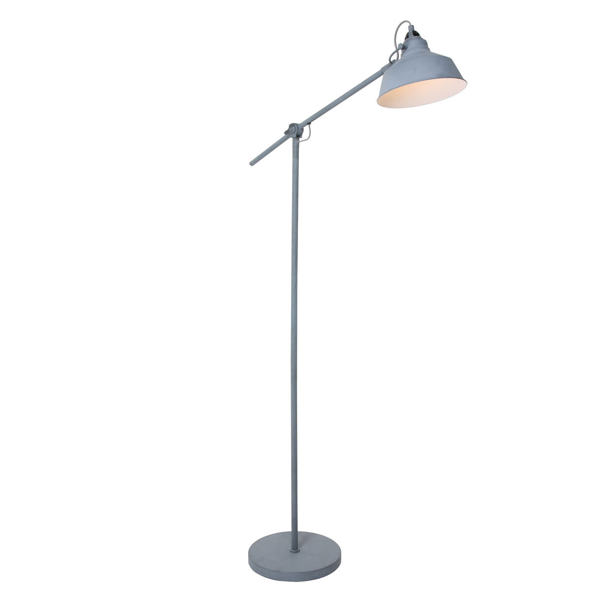 Mexlite Nove Grey Industrial Floor Lamp