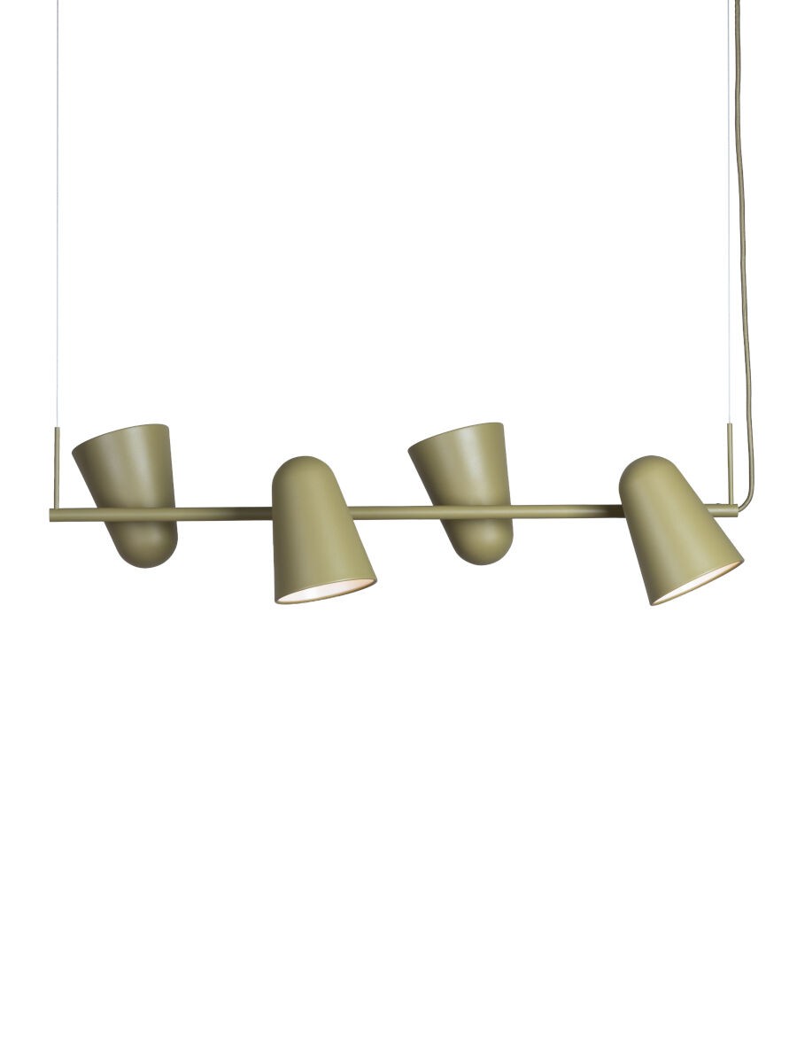 Luz pendente de 3 lâmpadas em metal verde-oliva encantadora It's About RoMi Salamanca – imagem 2