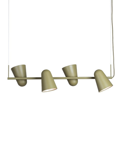 Luz pendente de 3 lâmpadas em metal verde-oliva encantadora It's About RoMi Salamanca – imagem 2