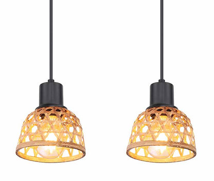 hanglamp-4-kap-zwart-bruin-bamboeweefsel-globo-wenna-variant-image2