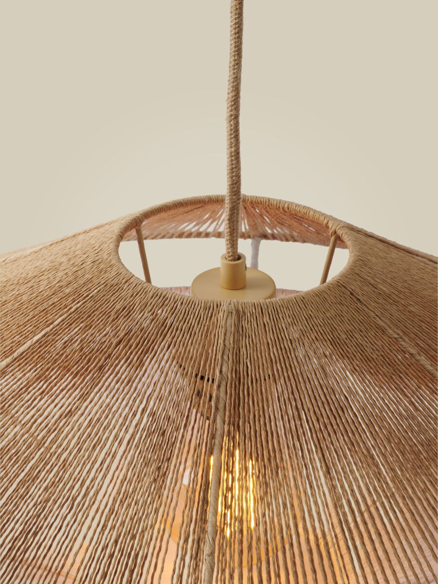 Lampada a sospensione in carta di colore naturale affascinante GOOD&MOJO Lumbini – immagine 2