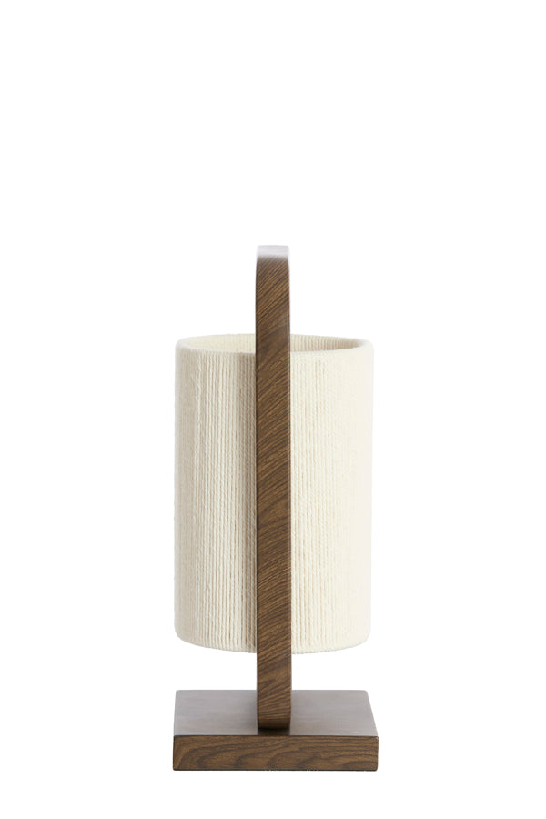 Teplá tmavě hnědá kovová stolní lampa Light & Living Lecce – obrázek 4