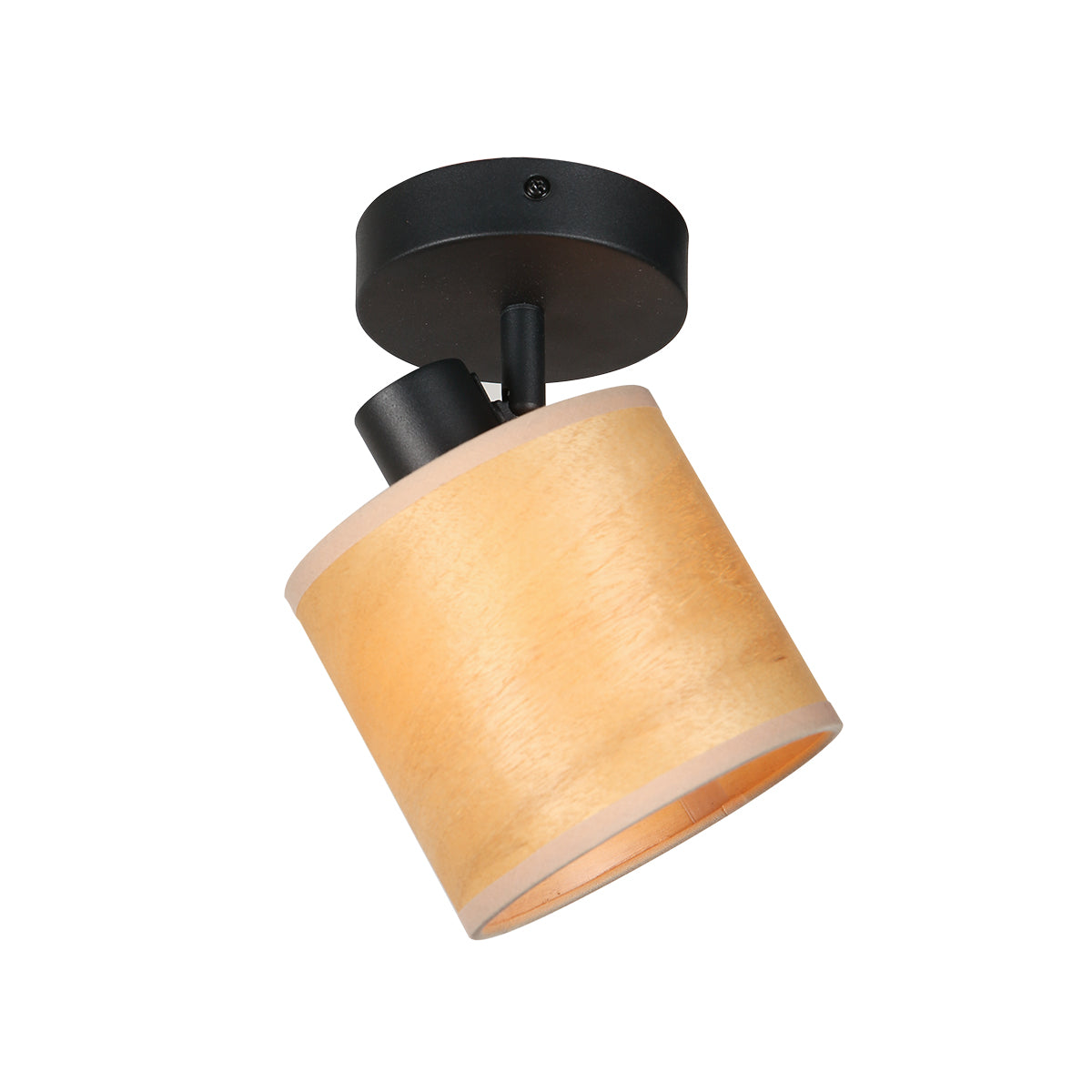 Mexlite Bambus Black Spotlight with Natural Shade – image 10