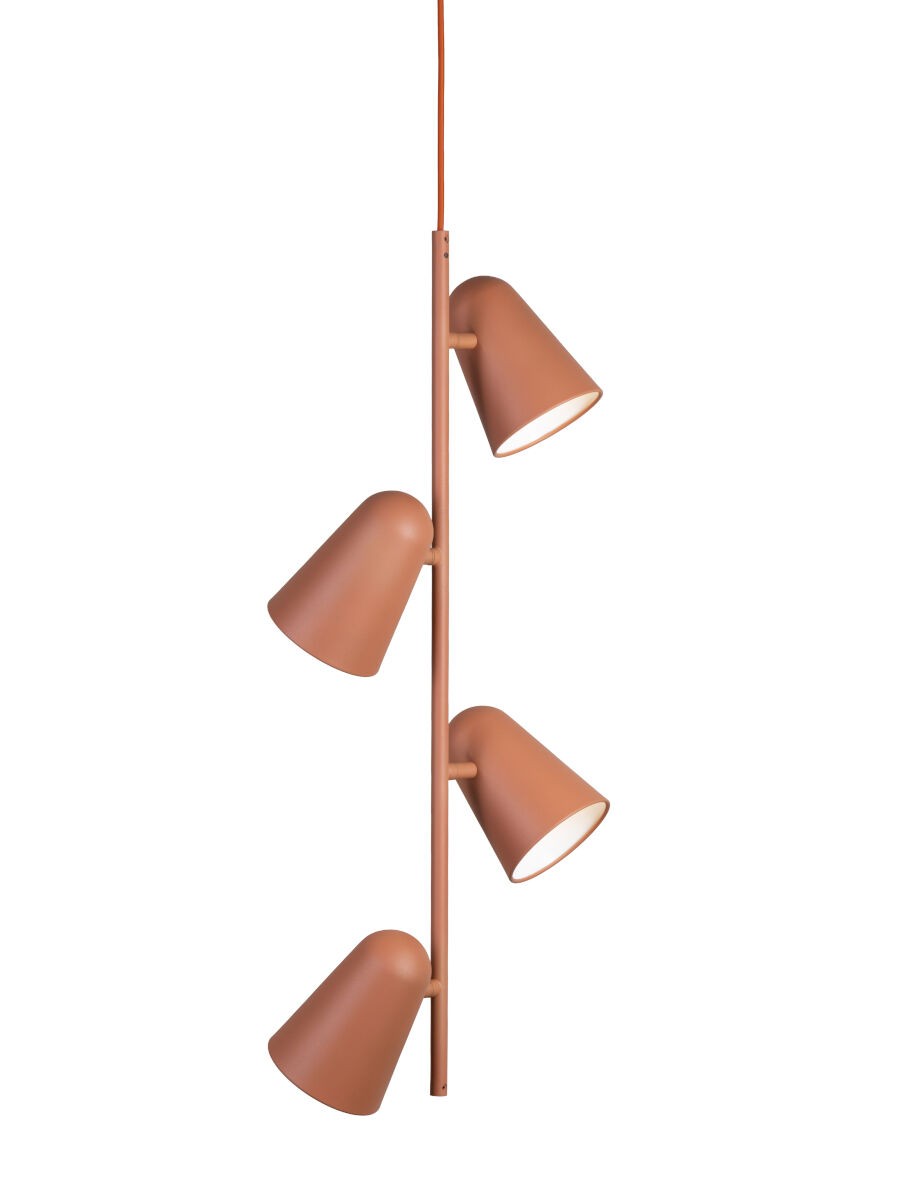 Lampadario a 3 luci in metallo terracotta caldo It's About RoMi Salamanca – immagine 3