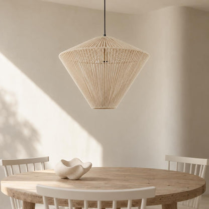 Pendellampe Felida i beige fra Light & Living – stemningsbillede