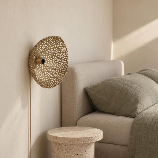 Applique Dorata Traforata Sinula Light & Living – foto d'ambiente