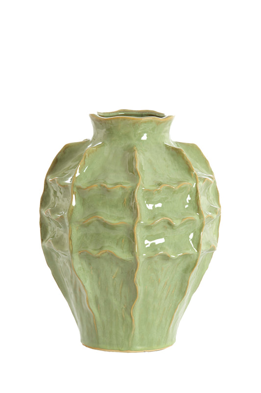 verfijnde-groene-keramieken-vaas-van-light-living-loseto-main-image