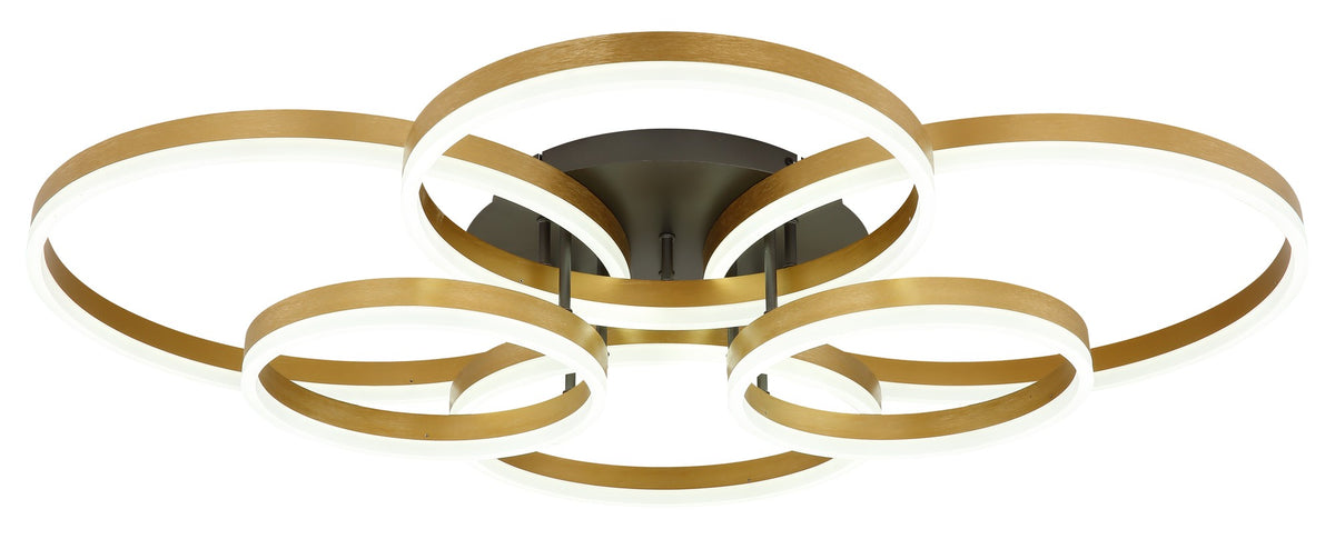 Екстра голям черен алуминиев LED ceiling lamp – изображение 5
