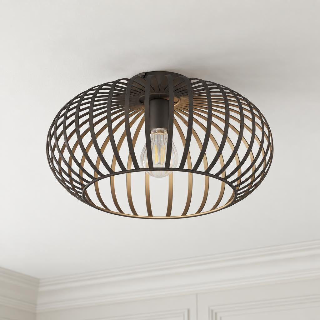 MAX Modern Brown Metal Ceiling Lamp – lifestyle image