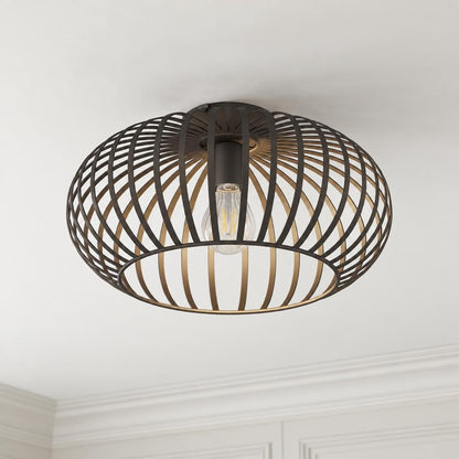 MAX Modern Brown Metal Ceiling Lamp – lifestyle image