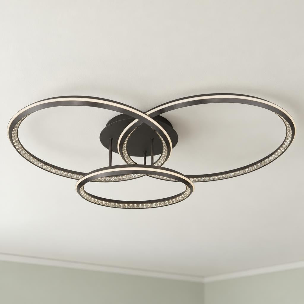 ALAINA moderne grå loftlampe med dæmpning – stemningsbillede
