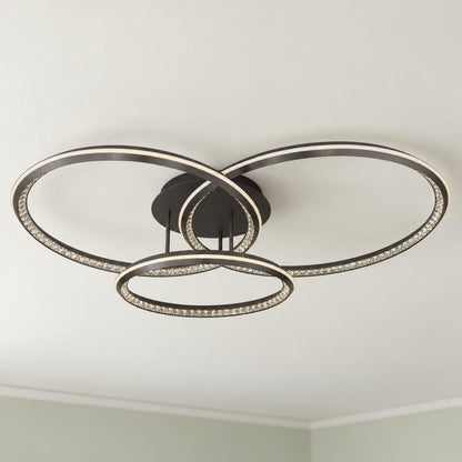 ALAINA moderne grå loftlampe med dæmpning – stemningsbillede