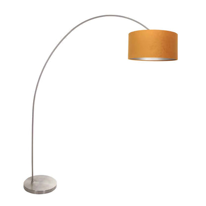 stalen-booglamp-met-oranje-lampenkap-mexlite-solva-main-image