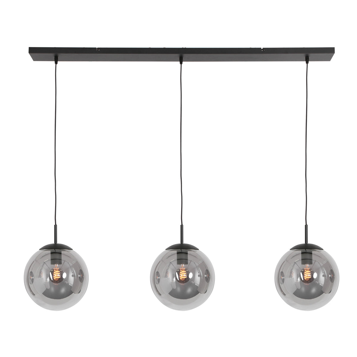 drielichts-zwarte-hanglamp-rookglazen-bollen-steinhauer-bollique-led-main-image