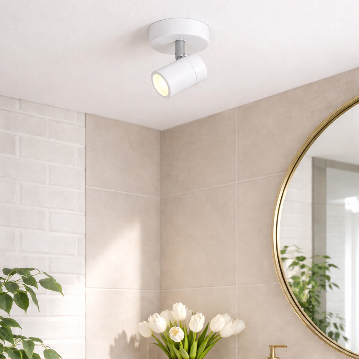 Mexlite Upround LED-spot i vit metall – GU10 – bild 2