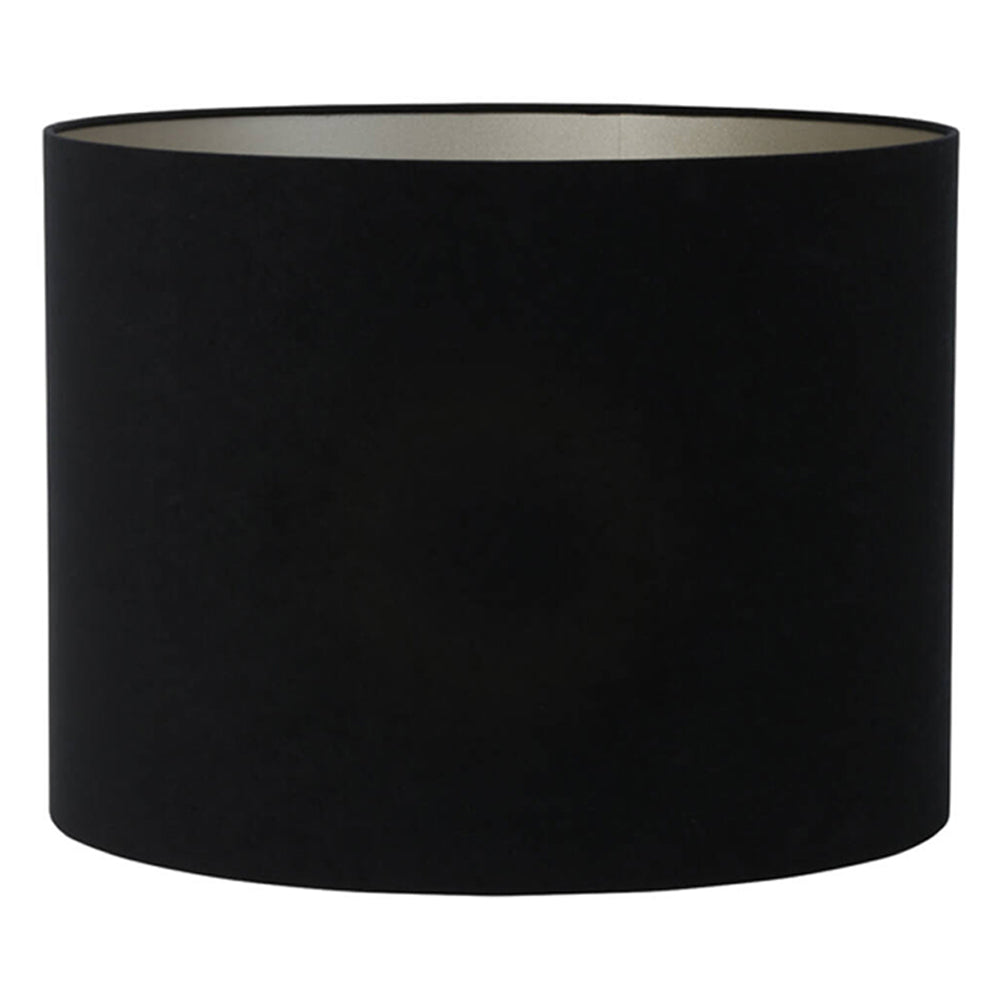 moderne-ronde-zwarte-lampenkap-met-zilver-light-living-velours-main-image
