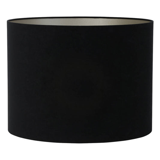 moderne-ronde-zwarte-lampenkap-met-zilver-light-living-velours-main-image