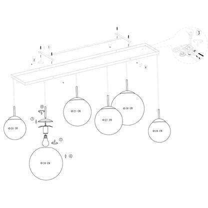Steinhauer Bollique 6-Light Pendant Lamp – image 9