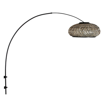 zwarte-booglamp-geweven-bamboe-kap-steinhauer-sparkled-light-main-image