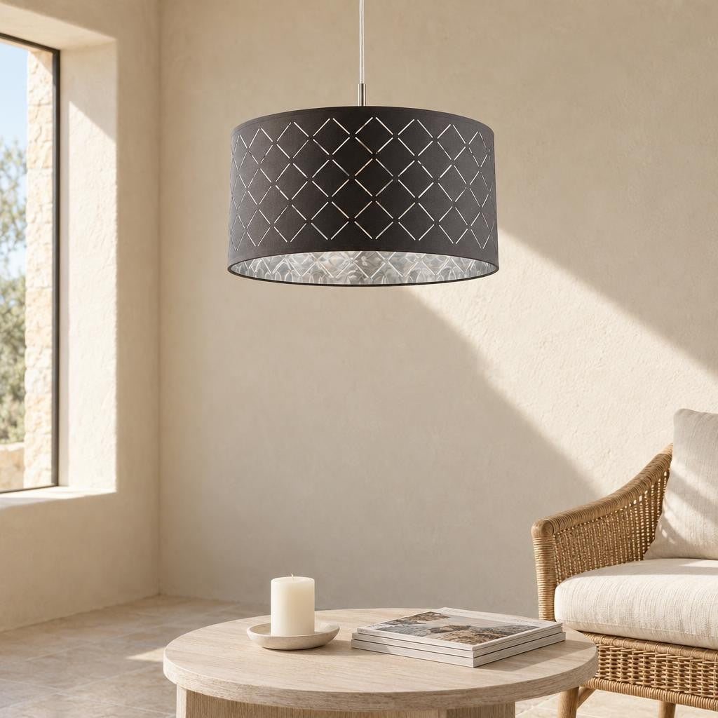 Globo Kidal Retro Anthracite Pendant Light Ø40 cm – lifestyle image