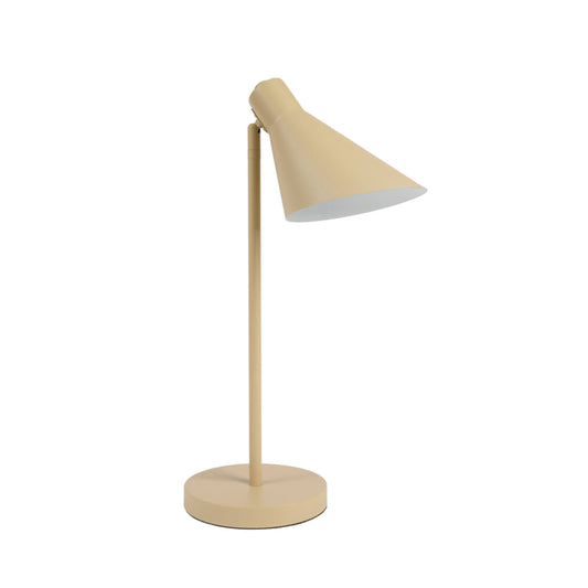 Teplá piesková kovová stolná lampa Light & Living Zyenna