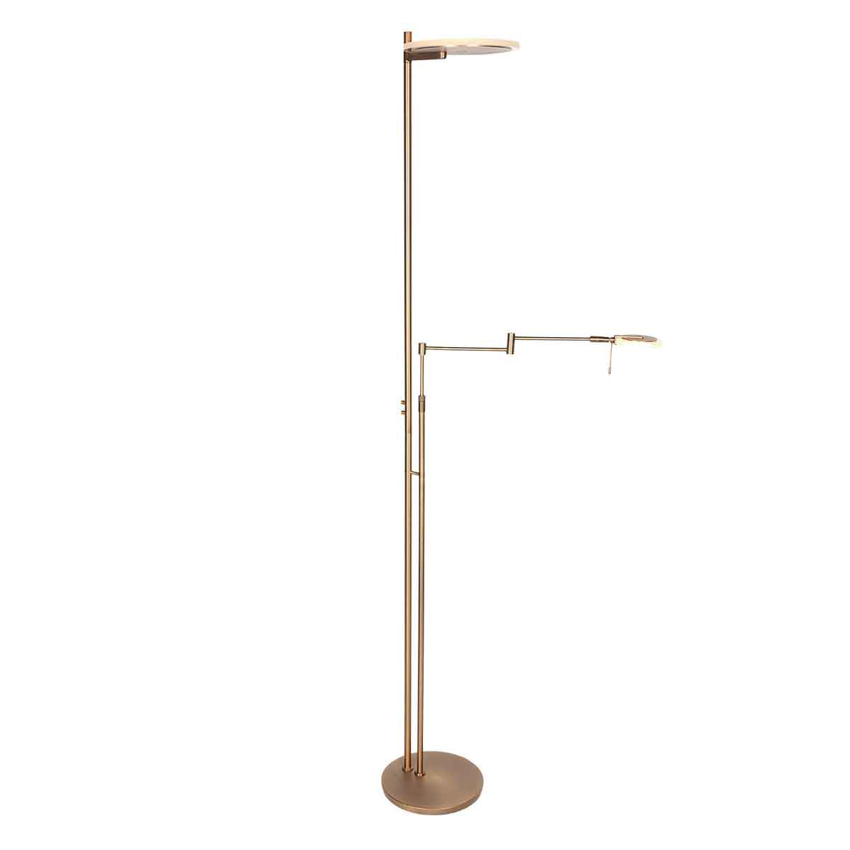 Bronzová LED stojací lampa Steinhauer Turound – obrázek 10