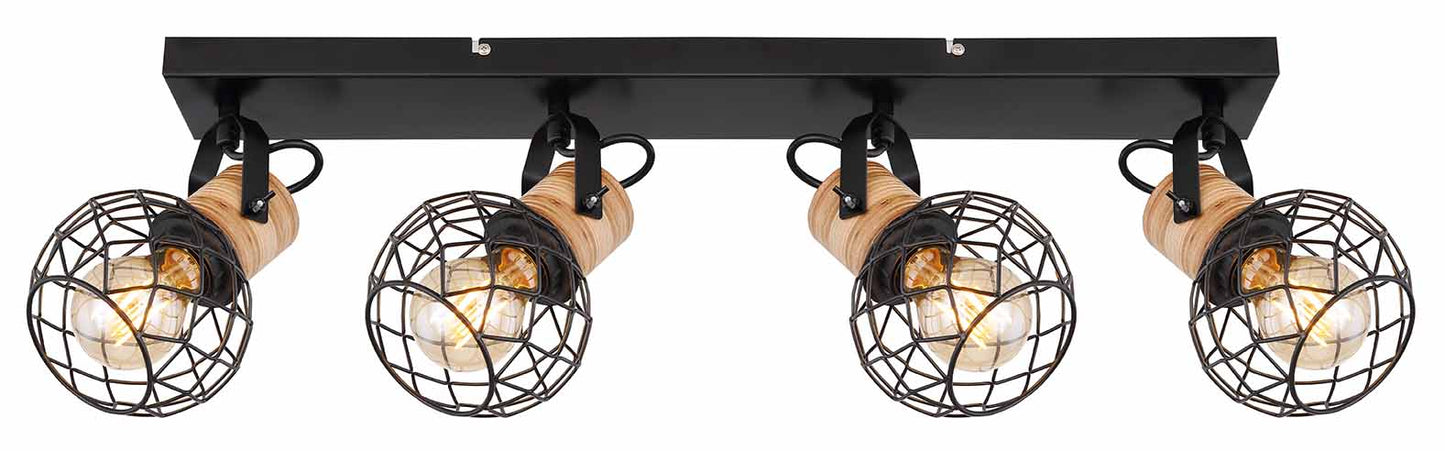 zwart-bruine-4-lichts-spot-rasterkap-globo-lacky-variant-image1