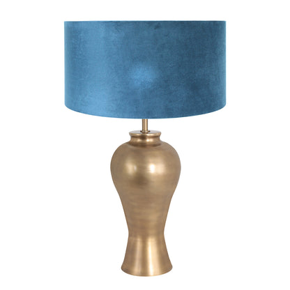 bronzen-lampenvoet-met-blauwe-velvet-kap-steinhauer-brass-variant-image1