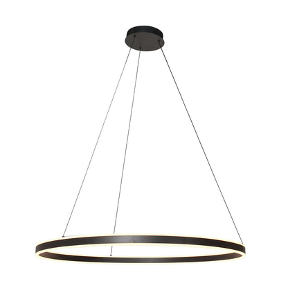 Модерна черна LED висяща лампа Steinhauer Ringlux – изображение 10