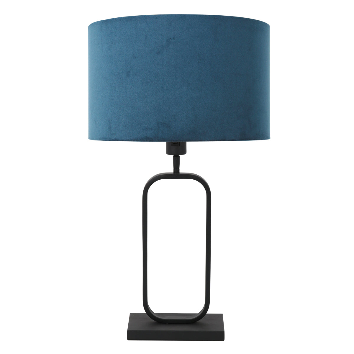 tafellamp-met-blauwe-velours-kap-op-zwart-designframe-steinhauer-stang-main-image