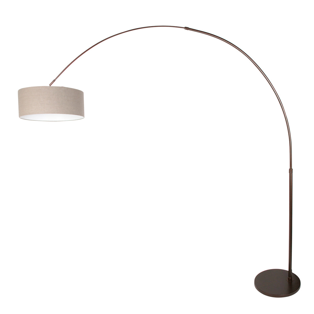 cacao-booglamp-met-grijs-linnen-kap-steinhauer-sparkled-light-variant-image1