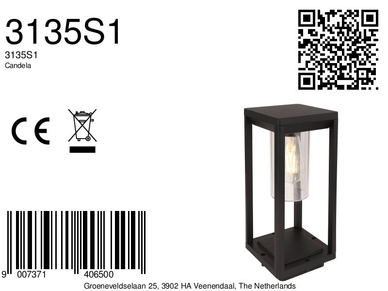 aluminium-moderne-zwarte-buitenlamp-globo-candela-variant-image8a