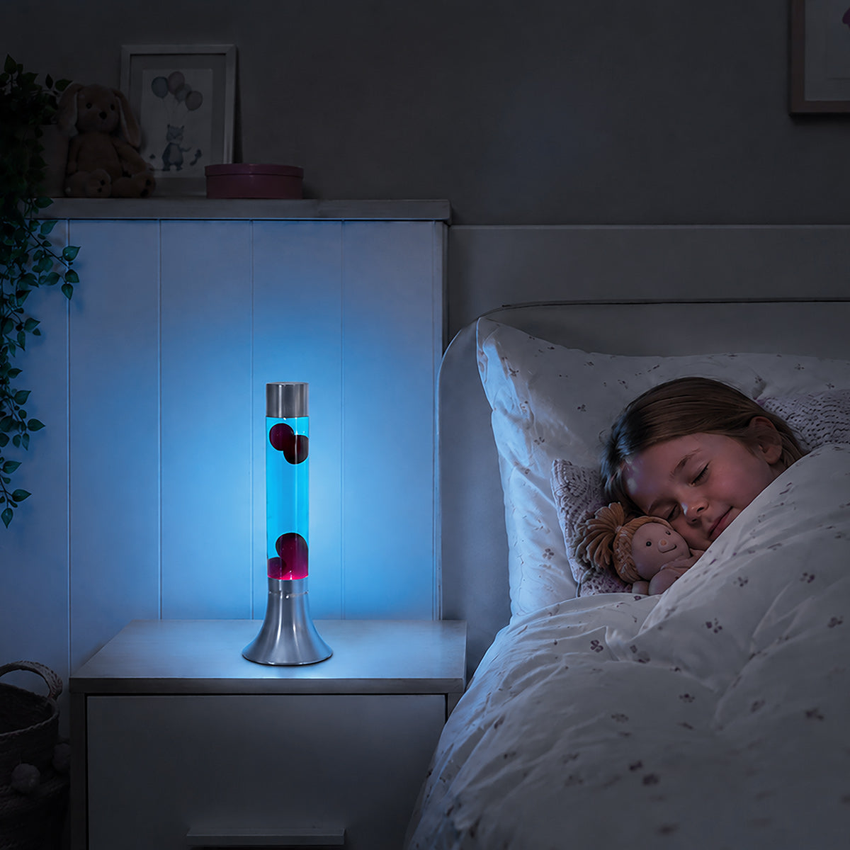 stalen-lavalamp-met-rode-lava-mexlite-volcan-variant-image2
