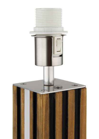 Elegante lampada da terra a LED con 2 luci in colore nichel – immagine 4