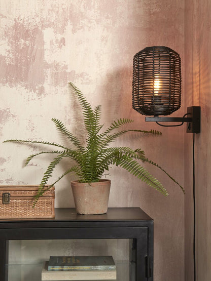zwarte-bohemian-wandlamp-metaal-rotan-good-mojo-tanami-variant-image1