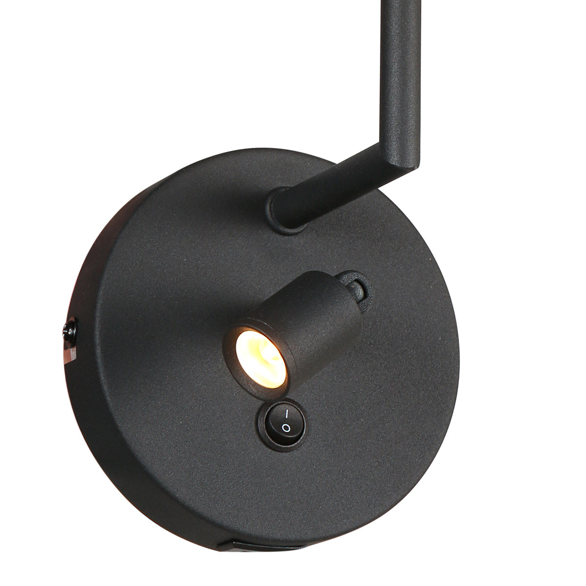 Mexlite Noor zwarte wandlamp met leeslampje – afbeelding 6