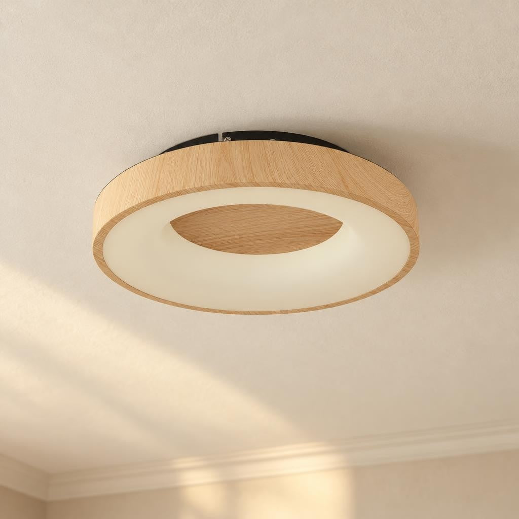 Obolg Jolli luonnonvärinen LED-kattovalaisin 40 cm – tunnelmakuva