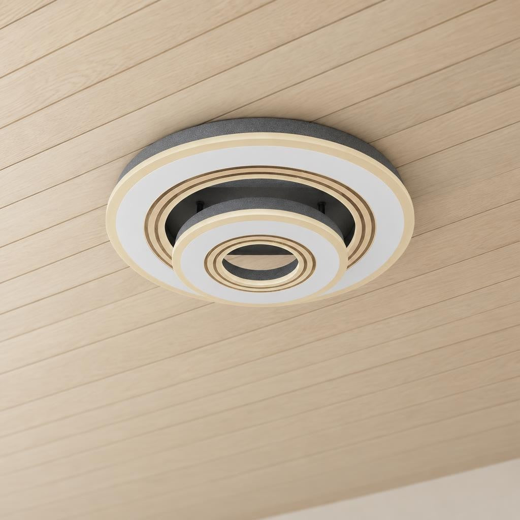 Obolg Jack witte ronde LED-plafondlamp Ø50 cm – sfeerbeeld