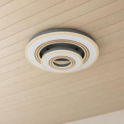 Obolg Jack witte ronde LED-plafondlamp Ø50 cm – sfeerbeeld