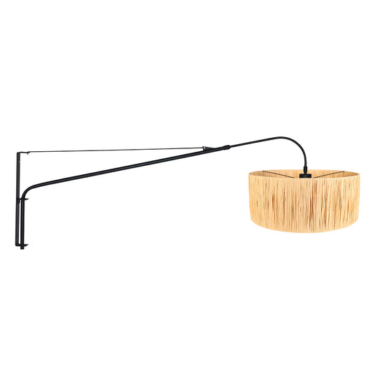 Черна бохо стенна лампа с дъга Steinhauer Elegant Classy